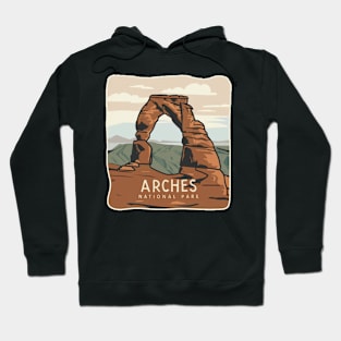 Arches National Park Travel Sticker Hoodie